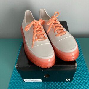 Melissa White and Pink Sneakers Women Size 9